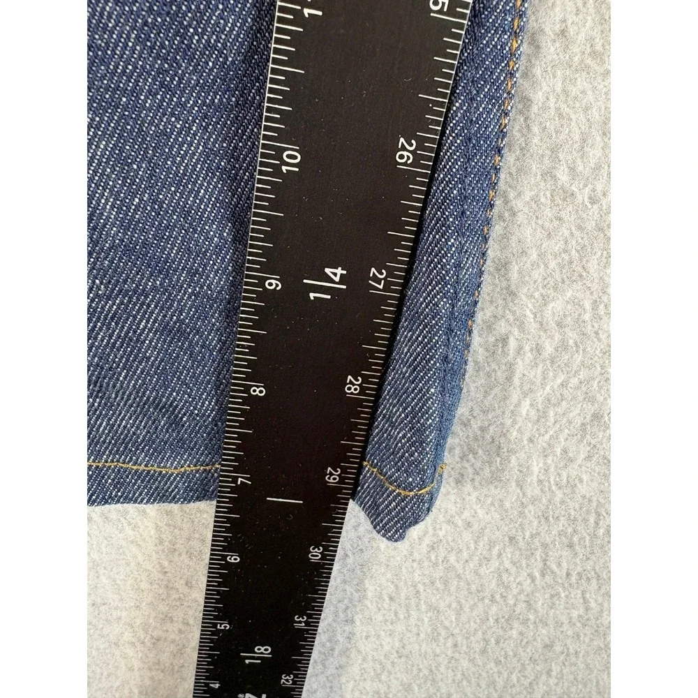 Gustin Slim Selvedge Raw Denim Jeans Mens 34 Blue Indigo Stretch Straight Leg